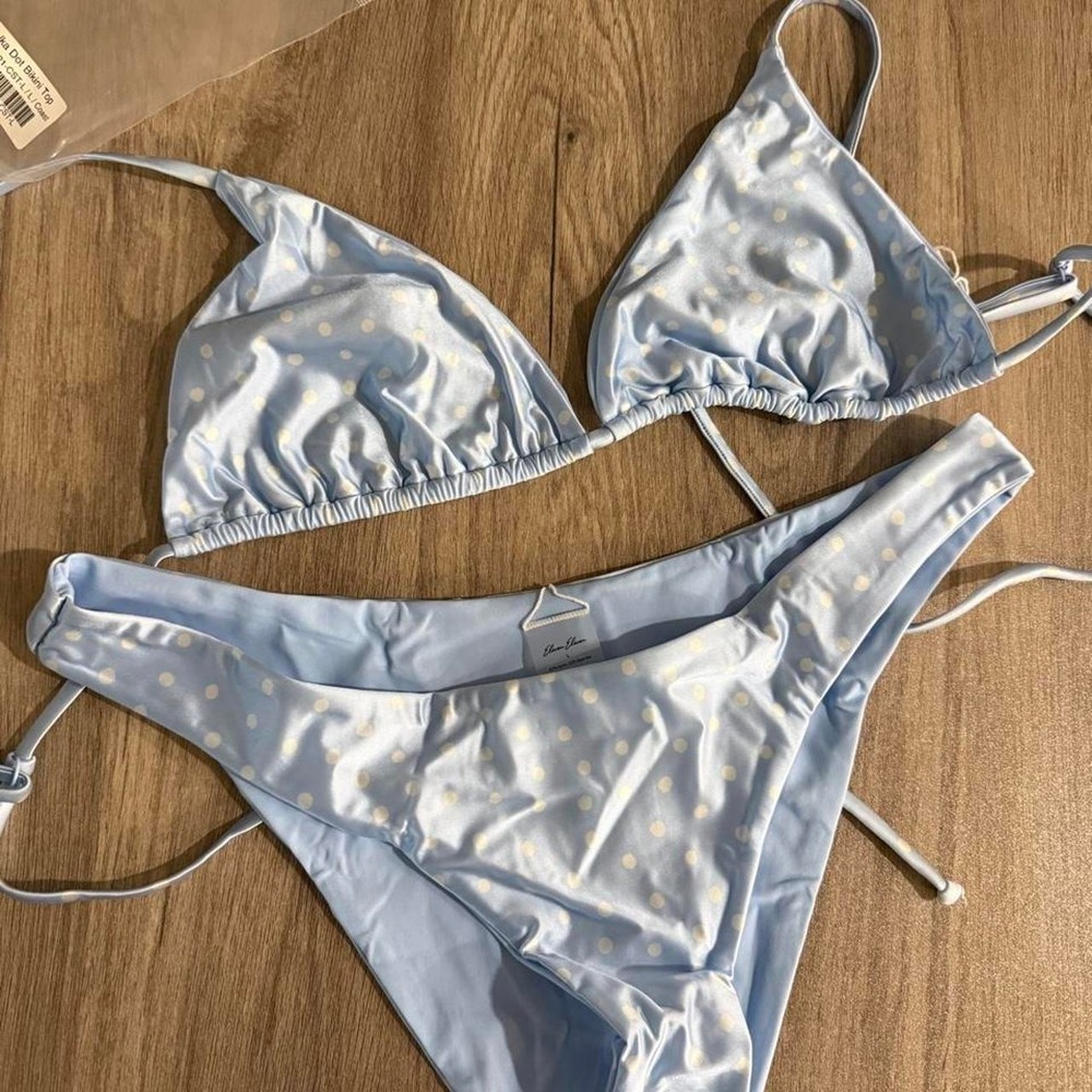 NWT Eleven Eleven Blue Polka Dot Bikini Set